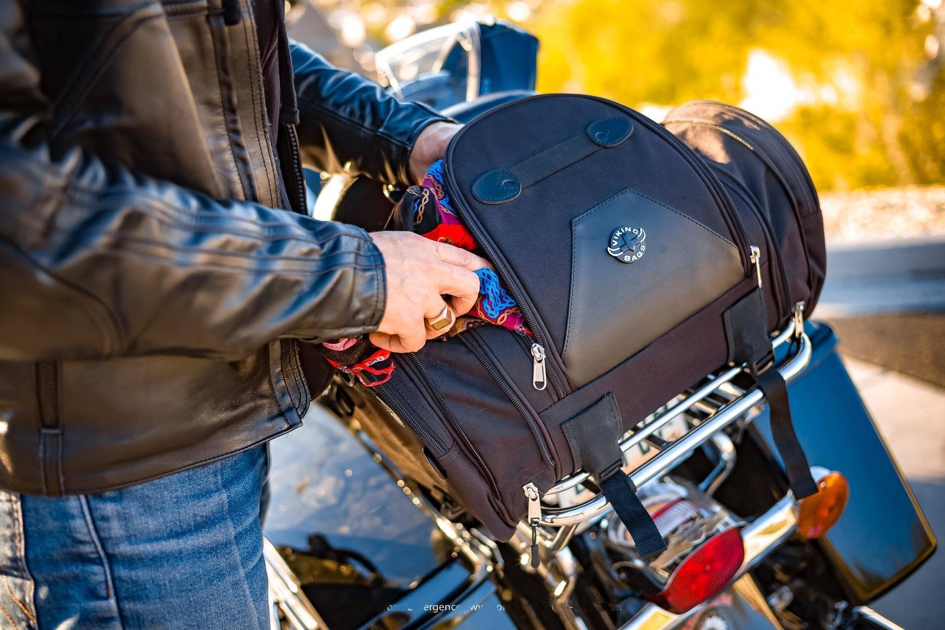 Packing Luggage for A Camping Motorcycle Trip