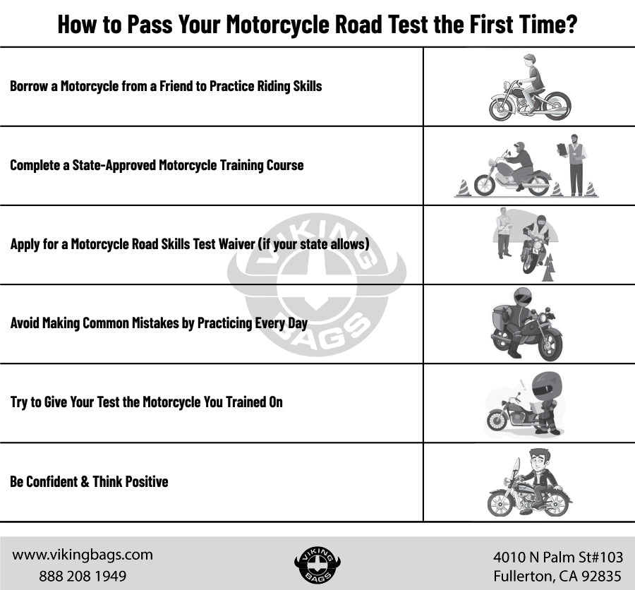 How to Pass Your Motorcycle Road Test on the First Try?