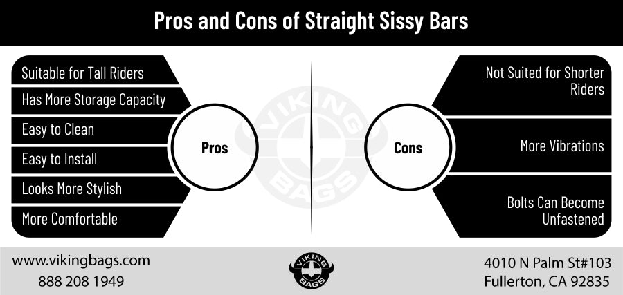 Pros and Cons of Straight Sissy Bars