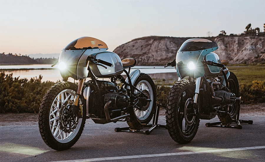 The BMW R100 Boxer Twins Cafe Racers Build by Upcycle Garage