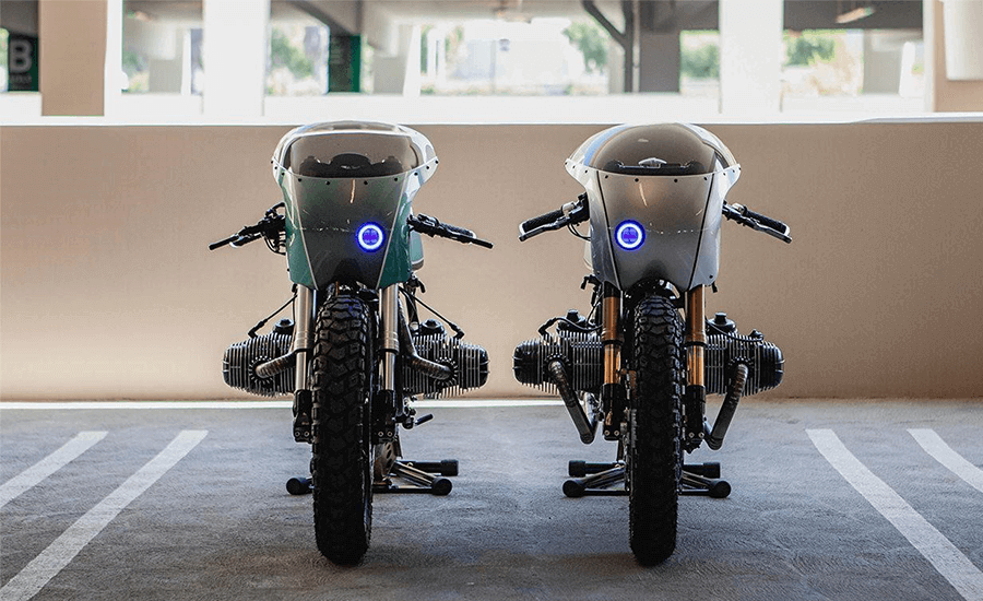 The BMW R100 Boxer Twins Cafe Racers Build by Upcycle Garage
