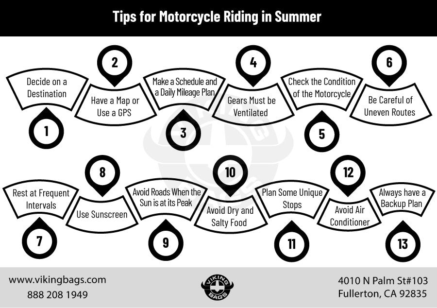 Tips for Motorcycle Riding in Summer