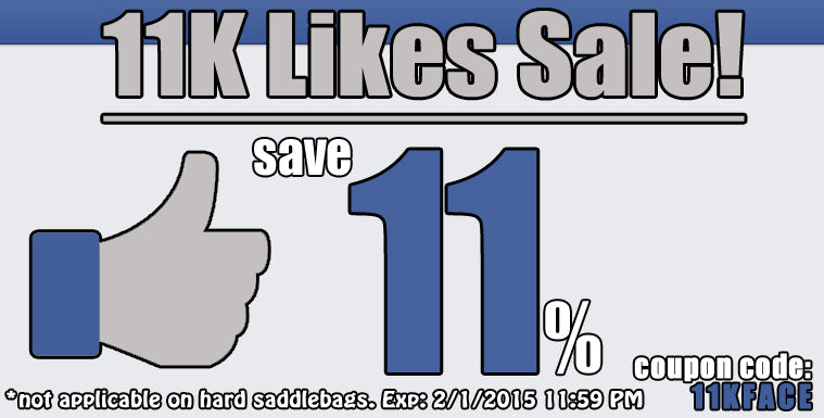 11,000 Facebook Likes = 11% Off Sale