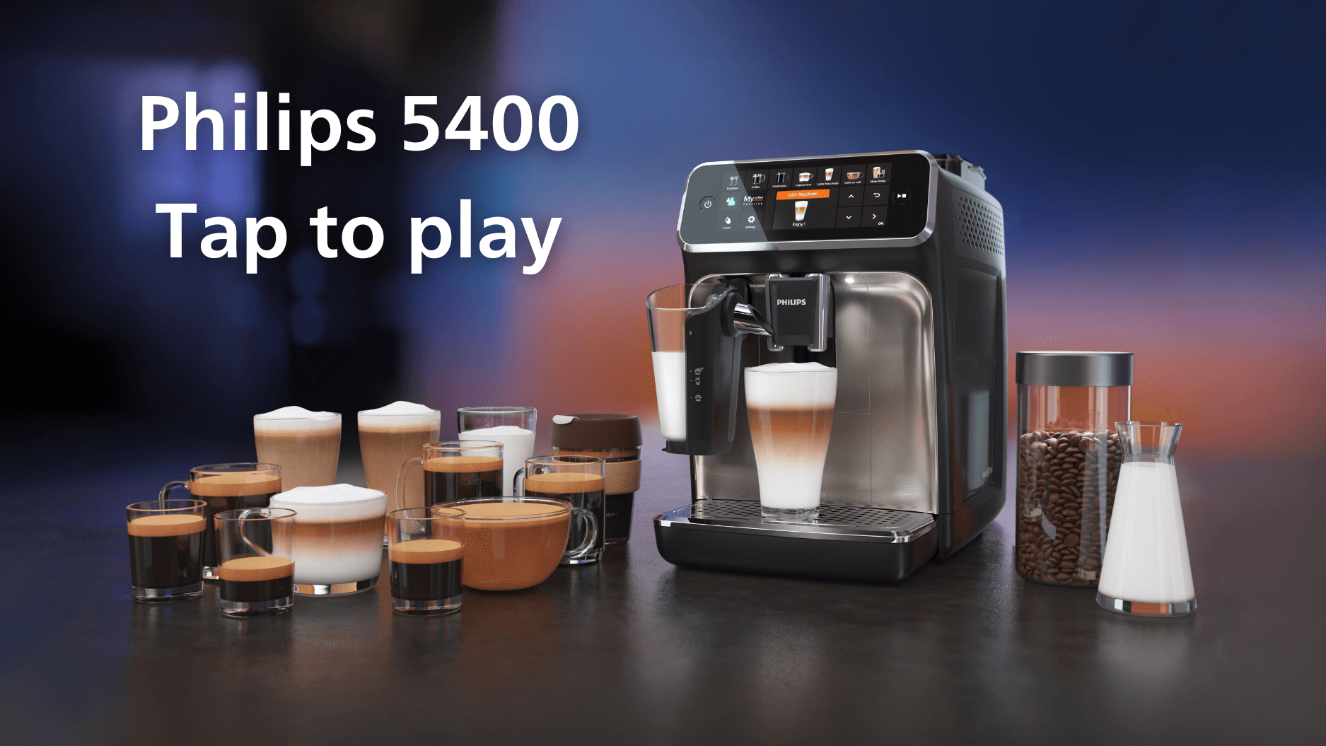 Philips 5400 Series Fully Automatic Espresso Machine - LatteGo