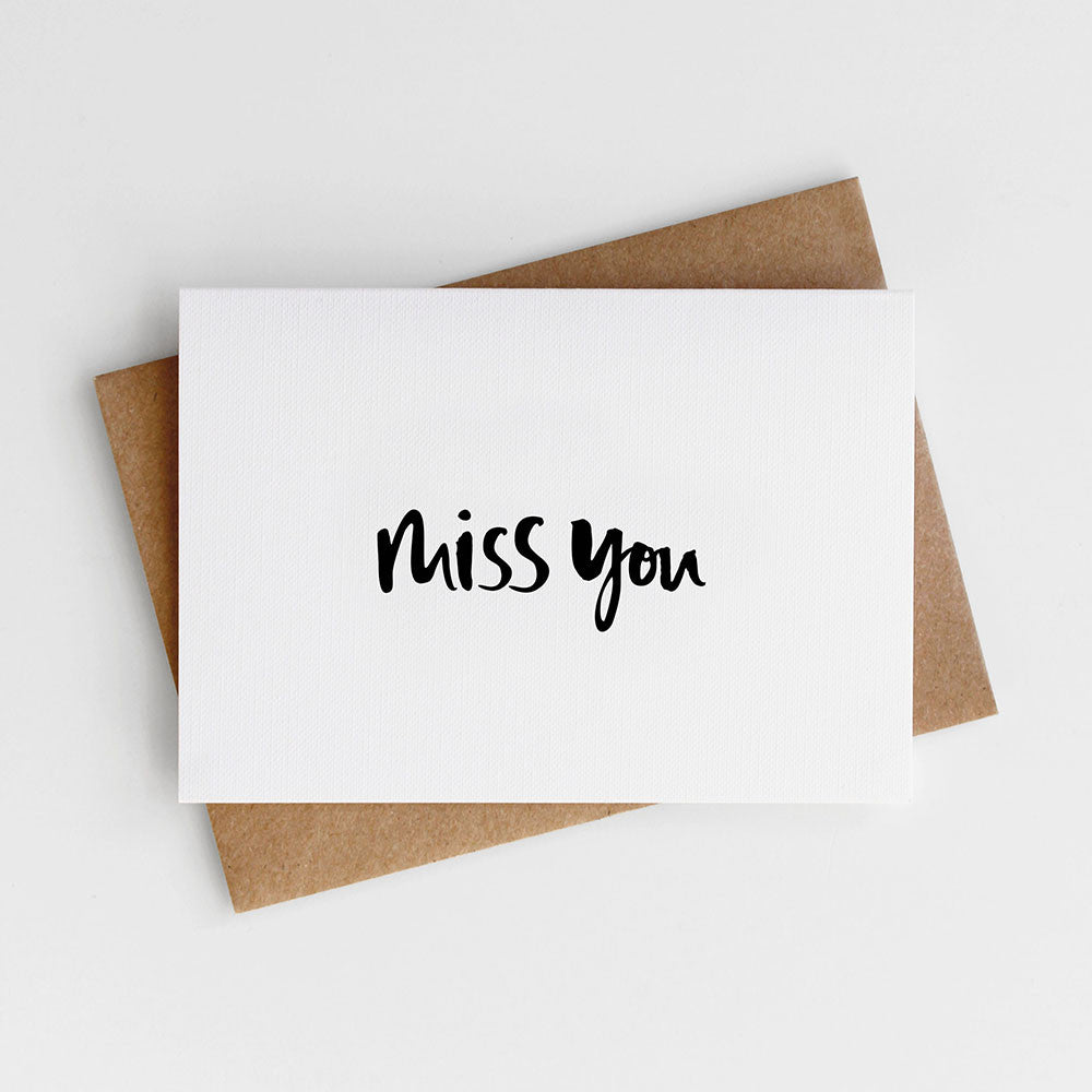 Miss You' Card – Too Wordy