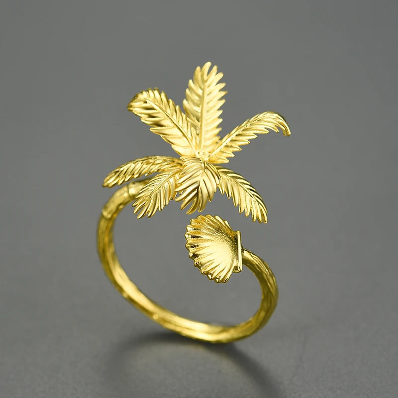 Coconut Tree Wrap Ring