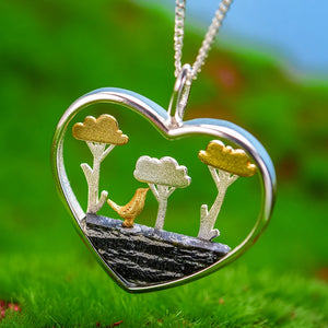 Zebra Stone Tree Love Pendant - Uniquely You Online