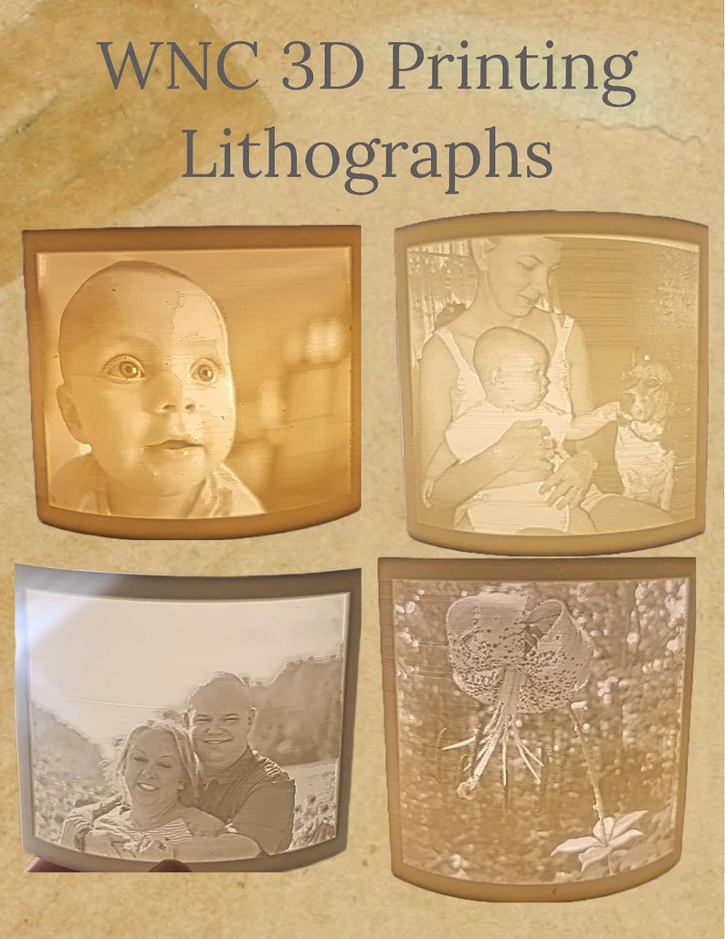 Customizable Lithopane night light shade