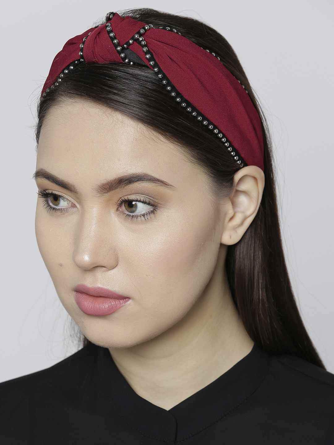 Mulberry Silk Knotted Headband  CreamyBeige  Jasmine Bains
