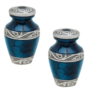 Pet Keepsake Urn - Blue - Titan Casket | Pet
