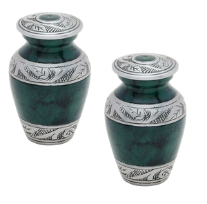 Pet Keepsake Urn - Green - Titan Casket | Pet