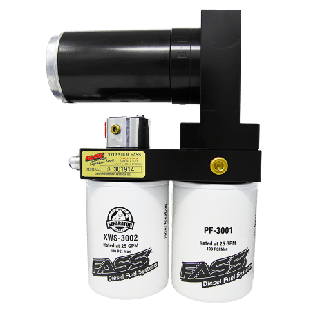 FASS Titanium Signature Series Diesel Fuel System 250GPH (16-18 PSI) for Dodge Cummins 5.9L 1998.5-2004.5, 900-1200hp