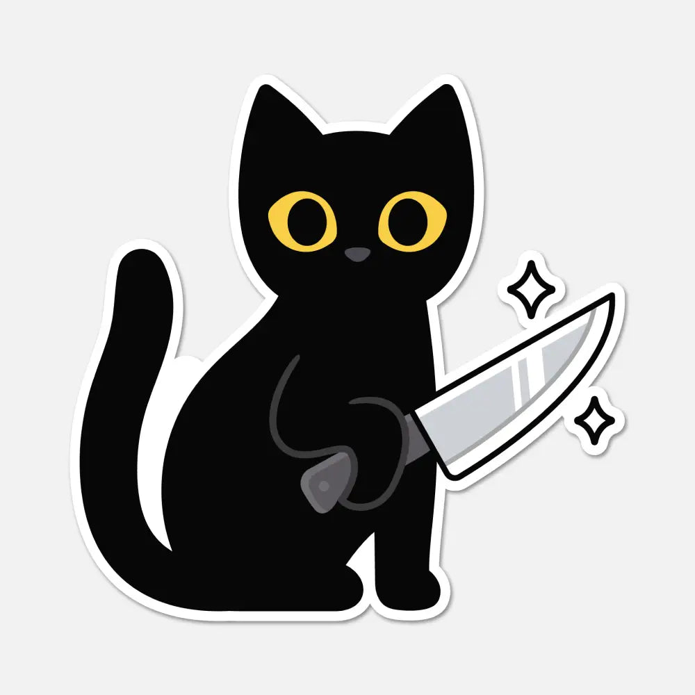 FN - Black Cat with Dagger Knife