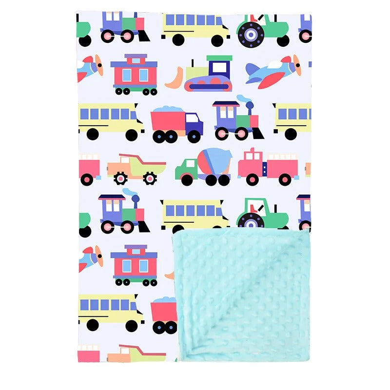 Couverture-bébé-coton-polaire-voiture-blanche-douce-chaude-confortable