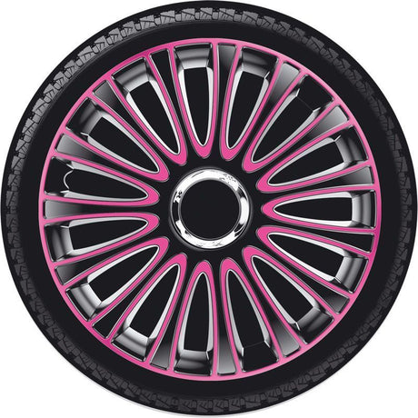AUTO-Style Set Wheel Covers Grip Pro 15-inch Black, Automotive