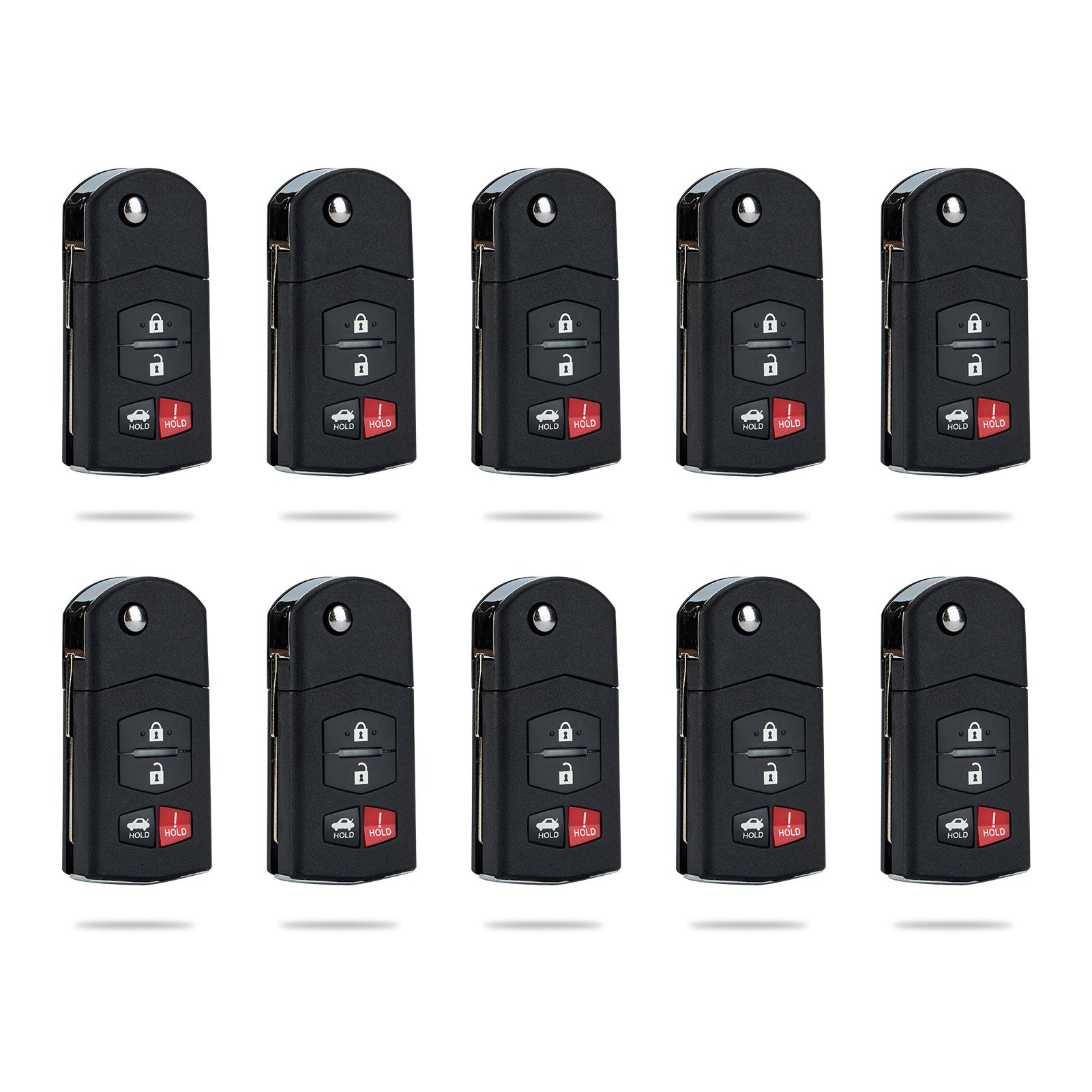Car Key Fob Remote Replacement for 2009-2013 Mazda 6 Flip BGBX1T478SKE12501 KR-M4SA