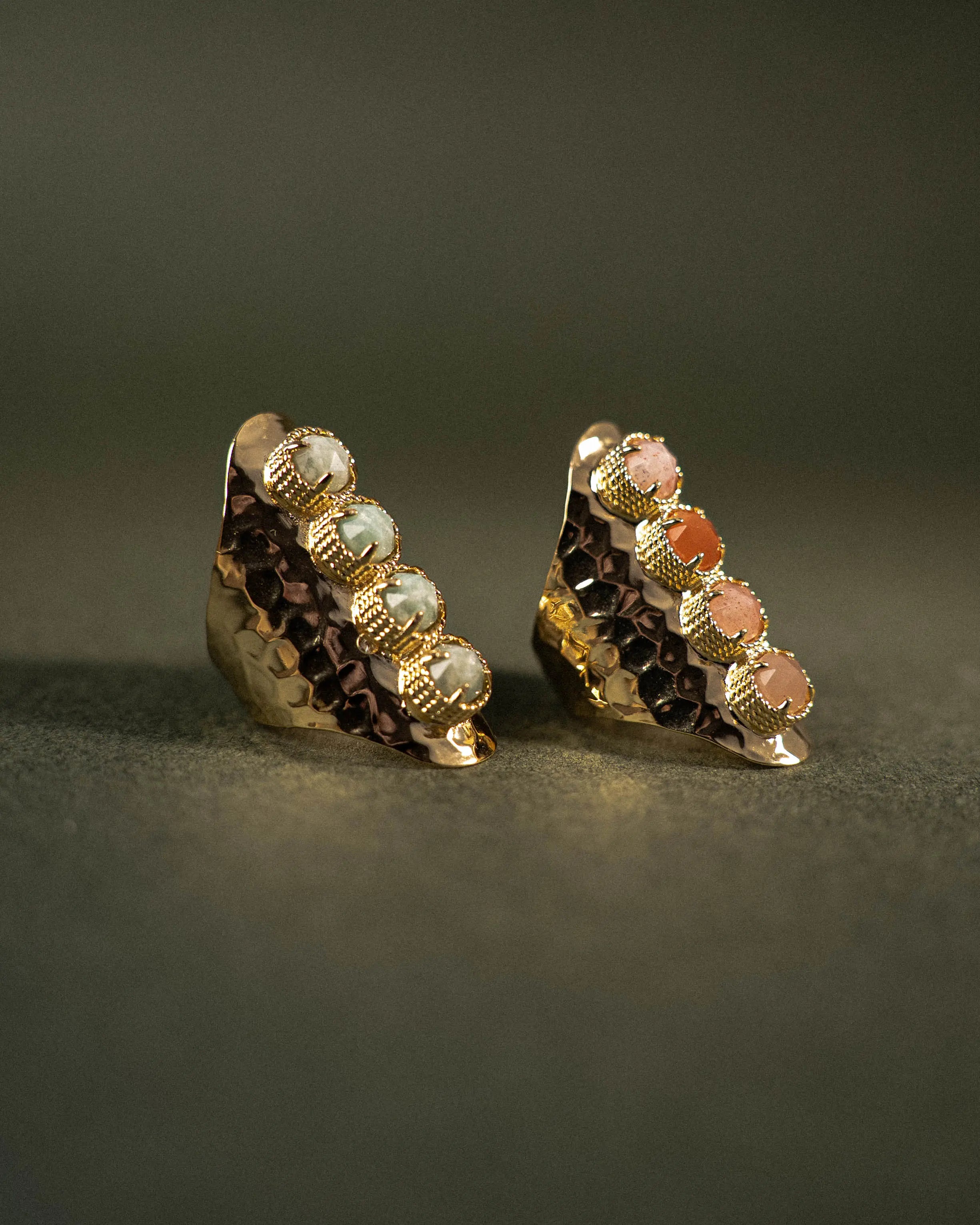 Gemstone Real Stones Statement Ring PHOEBE'S