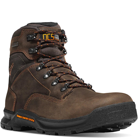 The Danner Crafter Boots are a brown velvety leather. Go the extra mile with plenty of toe room and a plush heel.