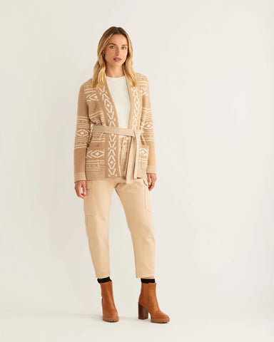The Women's Alpaca Discovery Cardigan is made of super-soft baby alpaca wool.