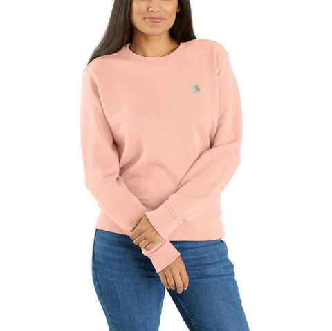Try the Carhartt Women's Relaxed Fit Midweight French Terry Crewneck Sweatshirt for a light layer.