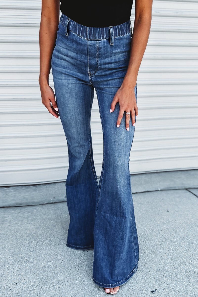 Billede af Coleen Elastic High Waist Flare Jeans