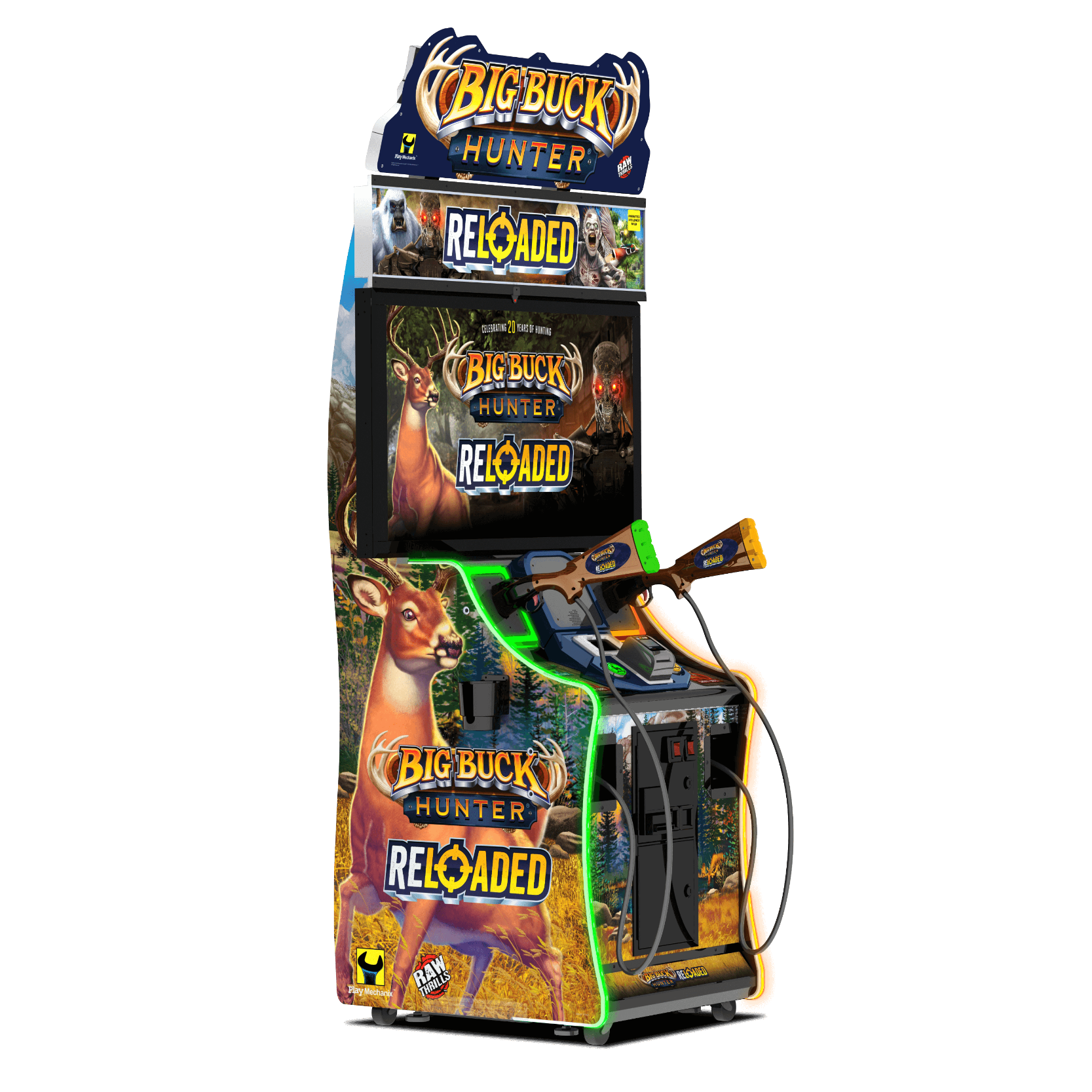 Raw Thrills Big Buck Hunter Reloaded Arcade Game