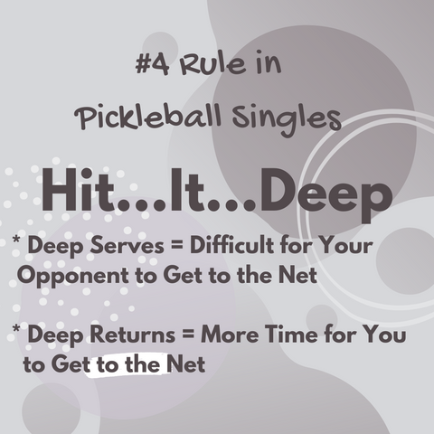 pickleball singles strategy, singles pickleball stratgy