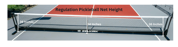 pickleball net height, what is the height of a pickleball net, net height pickleball