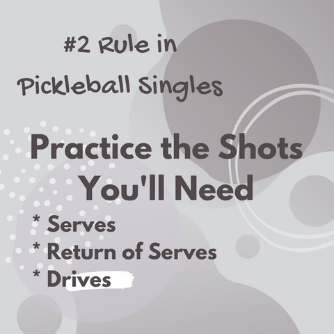 singles pickleball strategy, singles pickleball shots