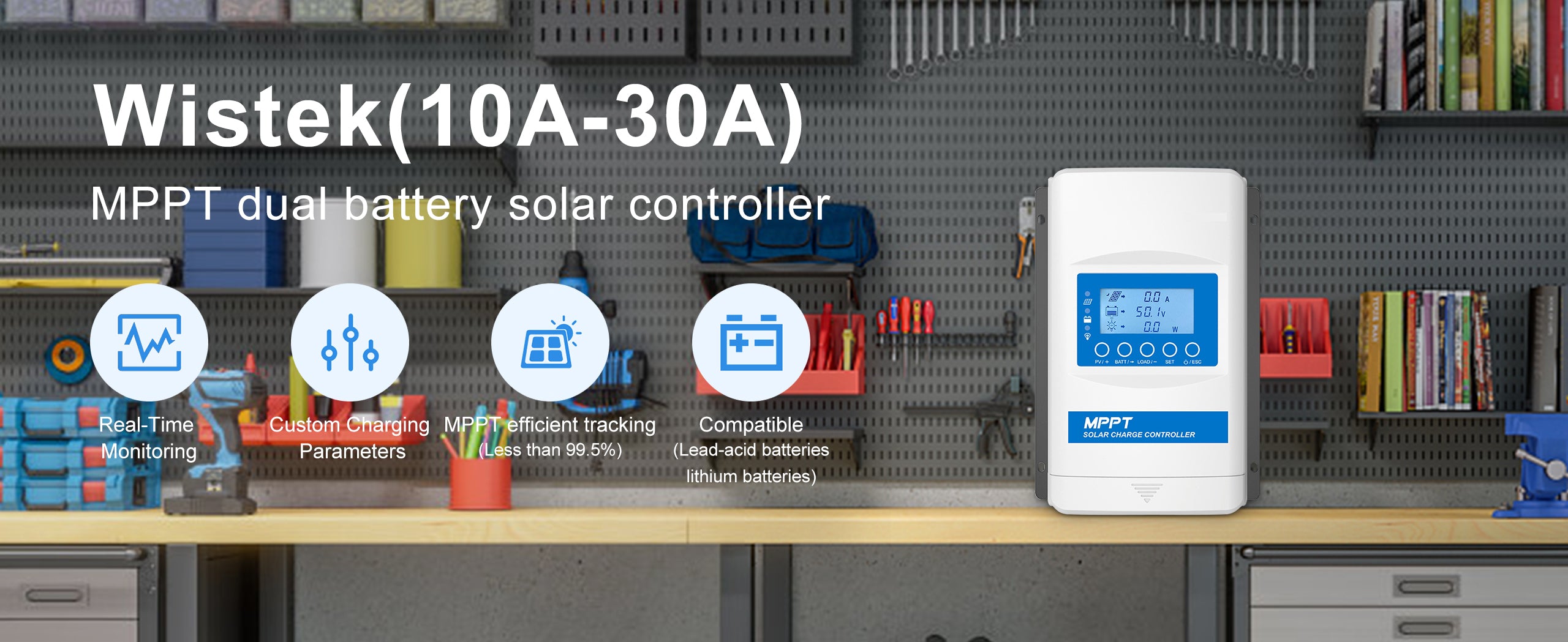 Wistek 48A MPPT Solar Charge Controller