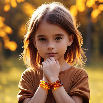 Shop Baltic amber bracelets and Baltic amber anklets for children - Baby Jewelry - Bracelets for Boys and Girls