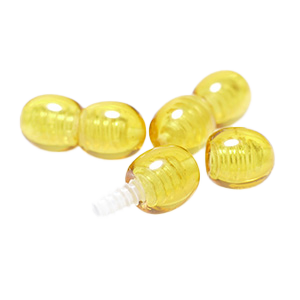 Honey lemon golden screw clasp (twist clasp) for jewelry making