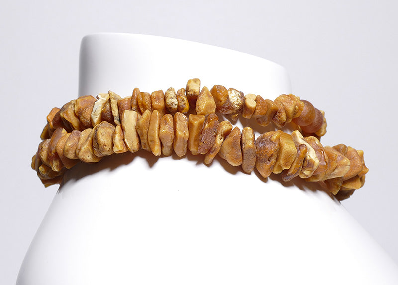 Unprocessed raw amber necklace - Real organic amber beads