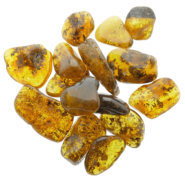 Tumbled polished Baltic amber gems for Jewelry and Crafts