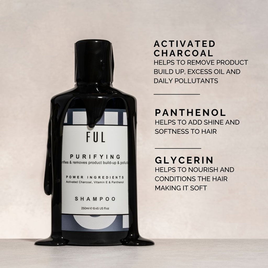 FUL, FUL London, FUL Charcoal Purifying Shampoo, Charcoal Shampoo