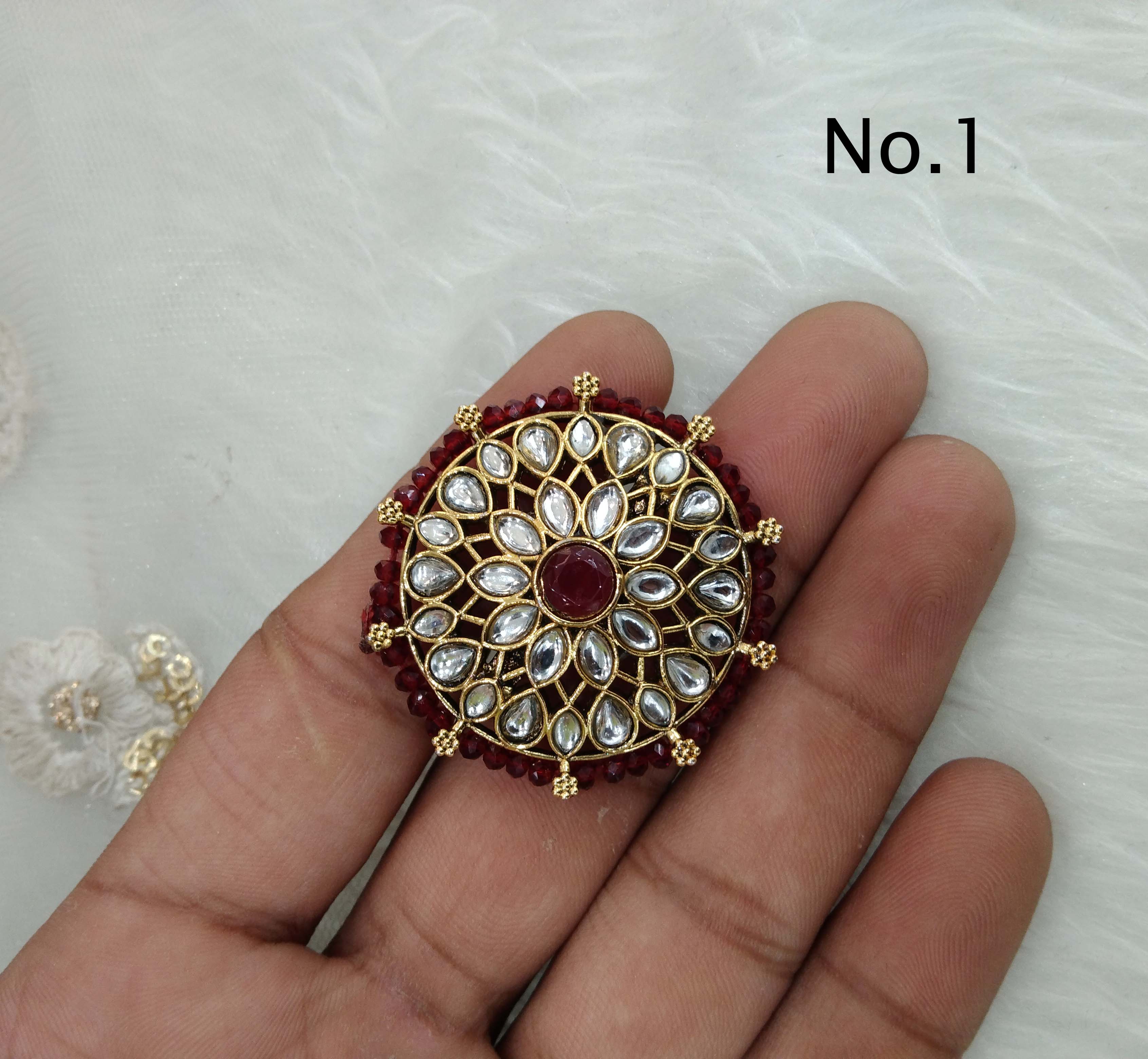Buy Gold Kundan Ring In Udaipur | Prateek Jewellers