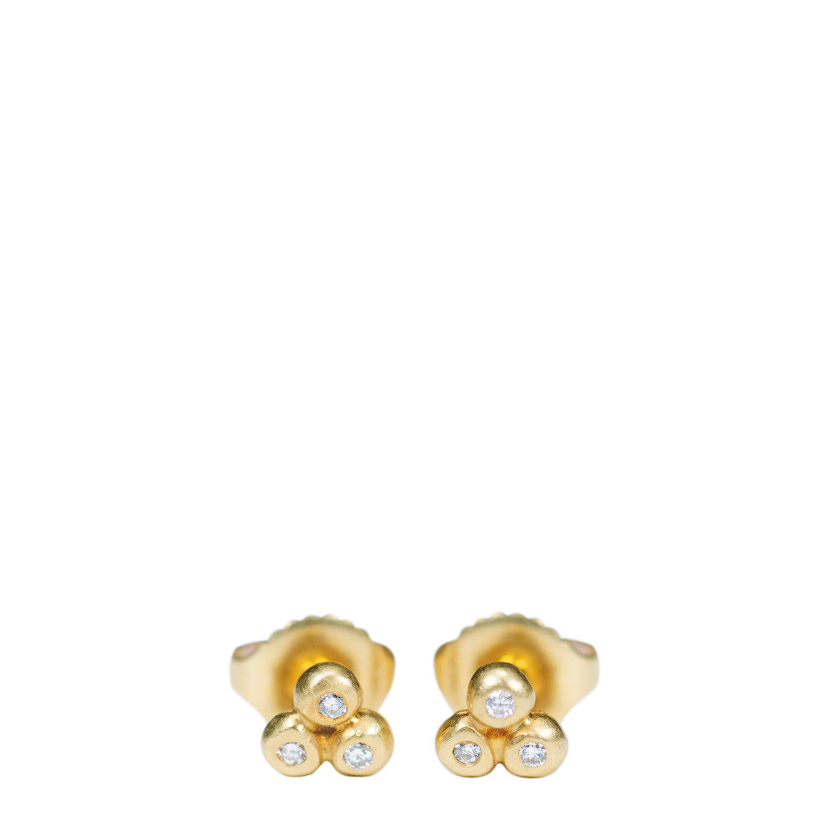 アウトレットオンライン Me&Ro 10K Gold Teardrop Om Stud Earrings