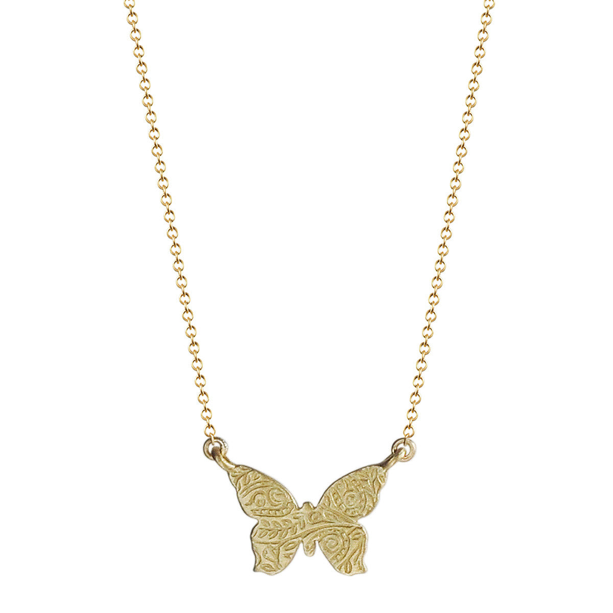 18K Gold Small Paisley Butterfly 