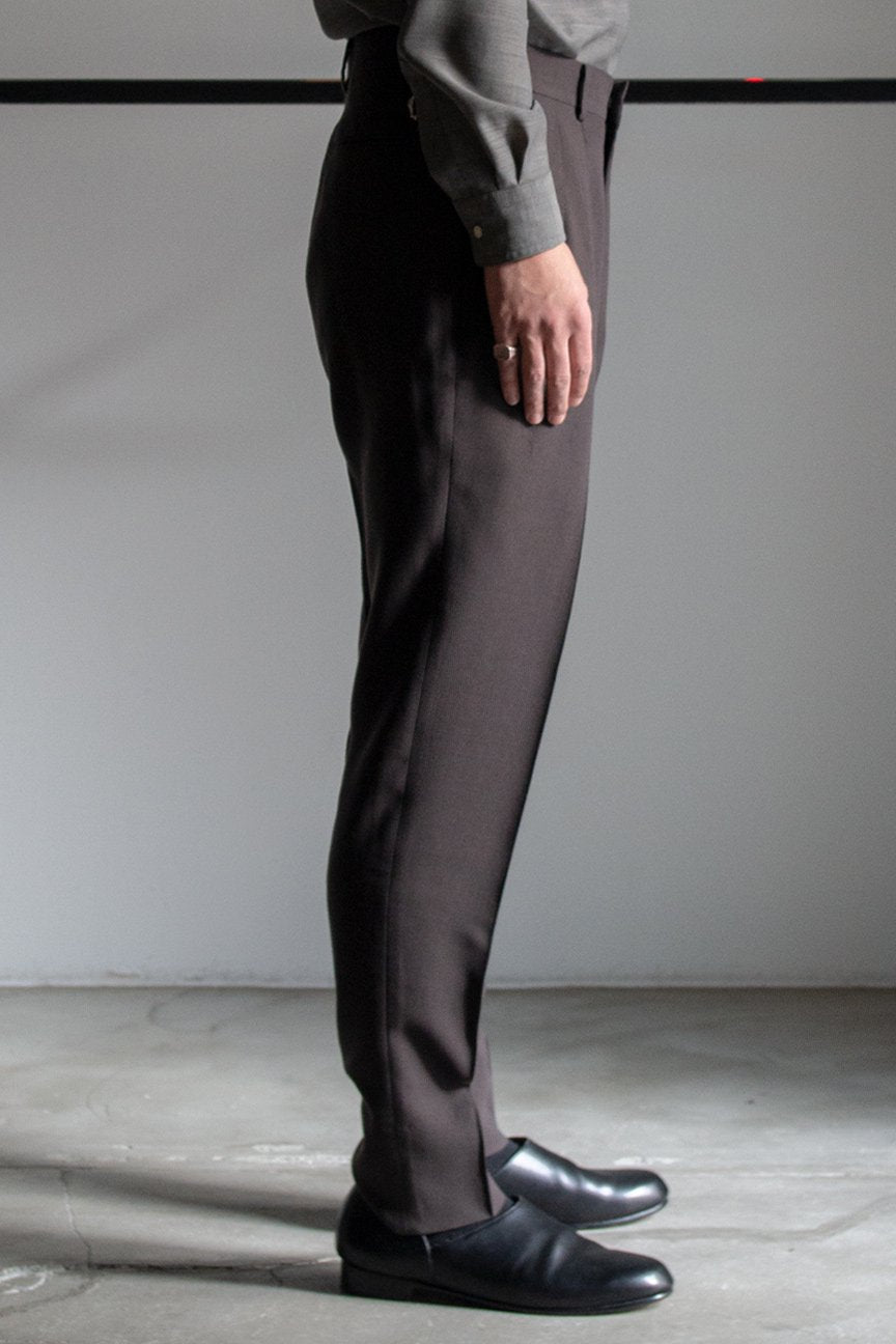 「RAINMAKER」2-PLEATED TROUSERS / CHACOAL