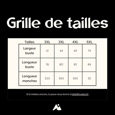 Grille de tailles t-shirt p2