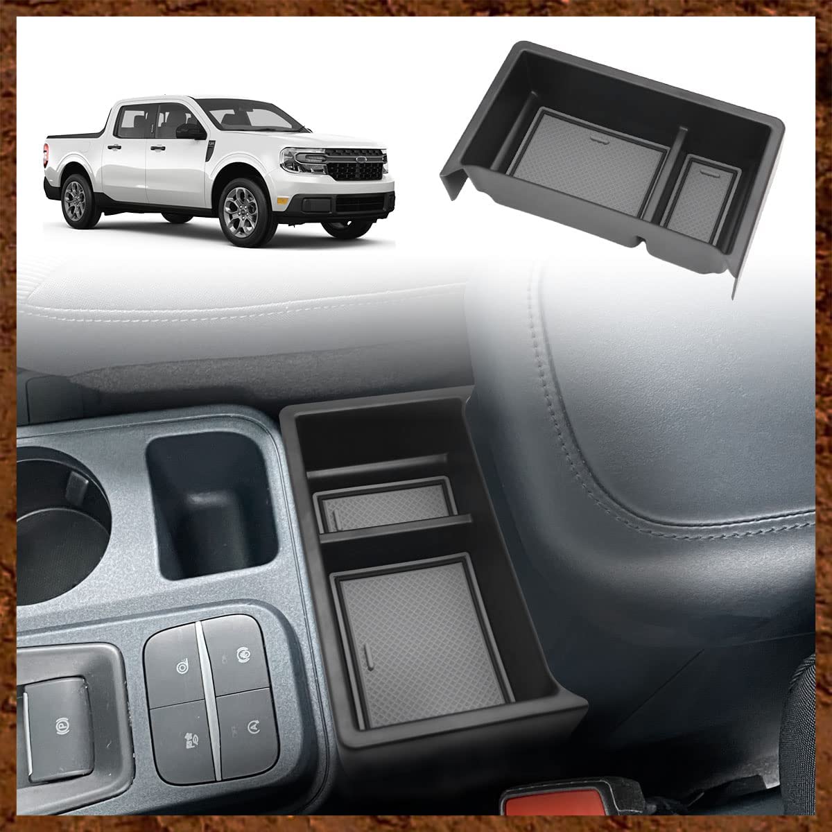 Gear shift storage tray for 2022-2023 Maverick