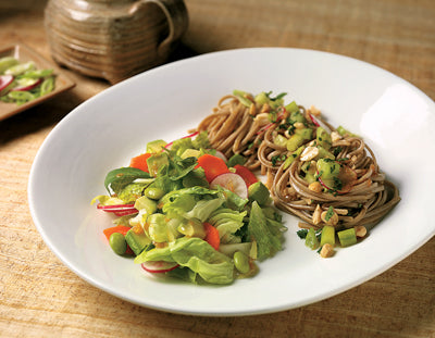 Spa Salad with Soba Noodle Salad from Organic Vibe by Sharon O'Connor