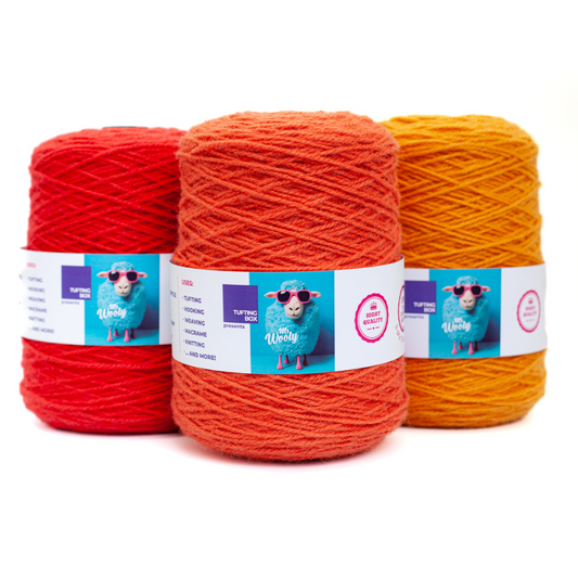 Forte 100% Wool Rug Tufting Yarn, The Crafter's Box