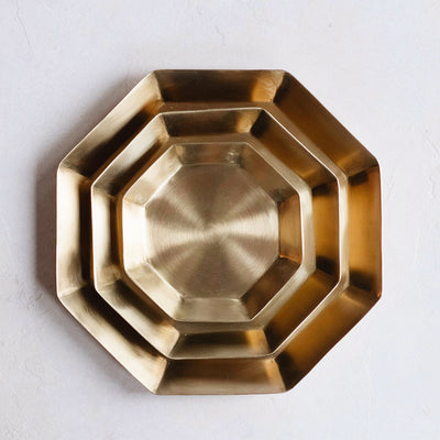 Round Brass Tray –