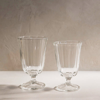 Fluted Champagne Glass Set –