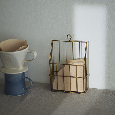 Malleable Brass Wire Storage Basket –