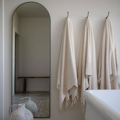 Set of 4 Turkish Cotton Hand Towels Black – Lewis & Pine