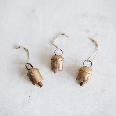 Small Brass Bell, Bell Pendant, Rustic Bell, Metal Bell, Raw Brass