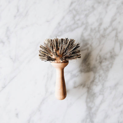 Nesting Beech Table Brush + Pan Set - The Foundry Home Goods