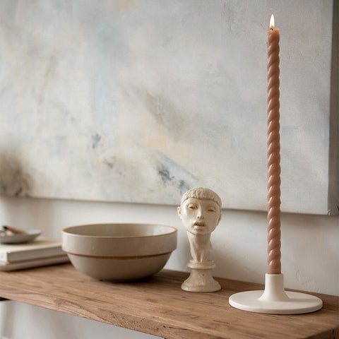 Ceramic Taper Candlestick - Earth